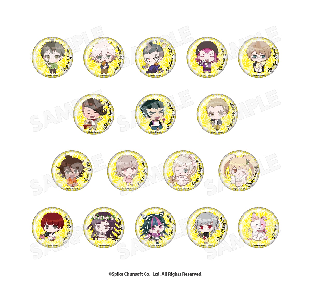 PREODER: Super Danganronpa 2 Good Spoon Collaboration Limited Edition Badges