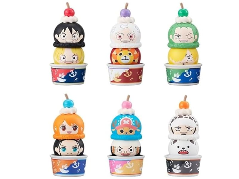 *PRE-ORDER* JULY ARRIVAL: MegaHouse One Piece Stacking Ice Cream Mini Figures