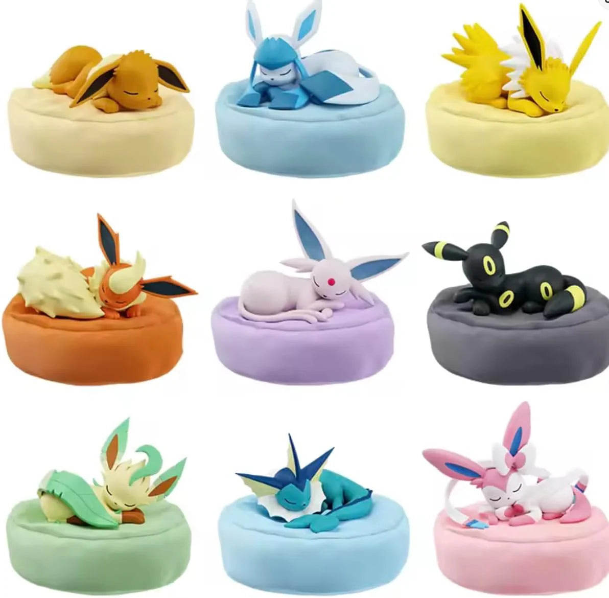 Holly Box Pokémon Sleeping Eeveelutions Figures