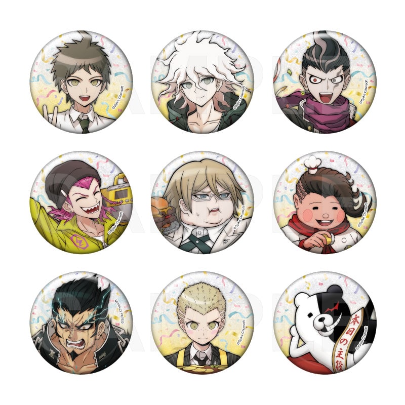 *PRE-ORDER* JUNE ARRIVAL: Super Danganronpa 2 Party Preparation Glitter Can Badge Box Vol. 1