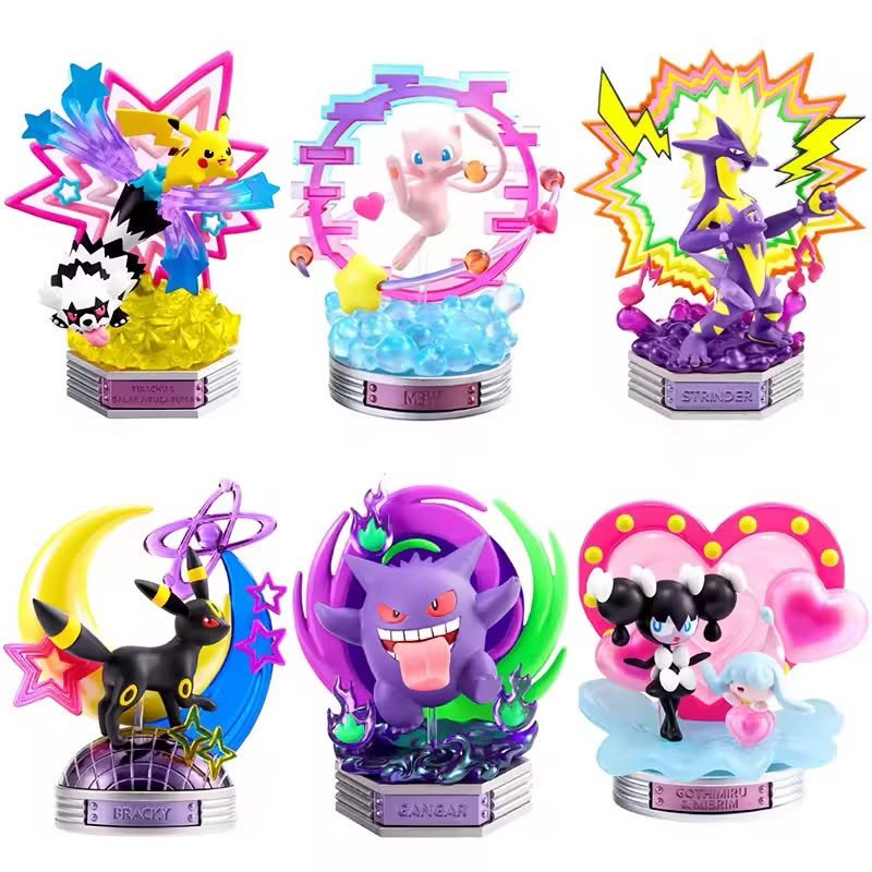 Re-Ment Pokémon Neon Party Figures