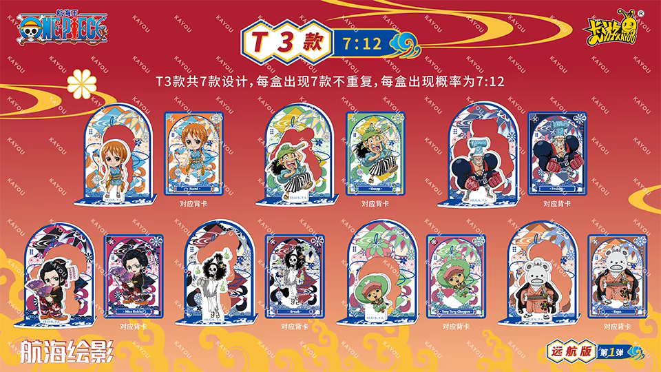 *PRE-ORDER* JULY ARRIVAL: KAYOU One Piece Wano 3 Piece Standees